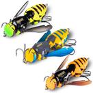 Fishing Lures Kingdom Wasp-Style Top Water Crawler, 3 unidades