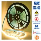 Fita 120 LED's 110V 10 Metros IP44 3528 12W 3000K Liga Direto