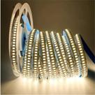 Fita 240 LED 3528 IP20 Sem Silicone 5 Metros Luz 4.000 K Com Fonte 10 Amperes Slim Luz Morna