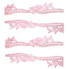 Fita abs ramo floral c/strass 30 mm cor rosa bebê metro Fita abs ramo floral c/strass 30 mm cor rosa bebê metro