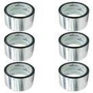 Fita Adesiva Aluminizada Fita Laminada Instalação Ar Condicionado 6 Unidades 48 mm X 45 Metros