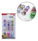 Fita Adesiva Decorativa Com Glitter Colors + 3 Suportes Kit - Oem