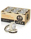 Fita adesiva EFOK 48 rolos de 2,5 cm de largura, branca anti-UV, 55 m