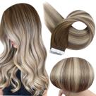 Fita adesiva em extensões de cabelo Full Shine 22 cm Human Hair Balayage