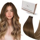 Fita adesiva em extensões de cabelo Hetto Human Hair Balayage 50 g 20 unidades