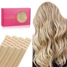 Fita adesiva em extensões de cabelo Wennalife 18 polegadas 50g Light Blonde