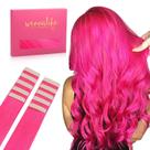 Fita adesiva em extensões de cabelo Wennalife Hot Pink 14 polegadas 25g