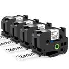 Fita adesiva Labelife TZe-261 36 mm laminada branca, pacote com 4