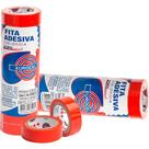 Fita Adesiva PP 2000 12MM X 10M Vermelha - Pacote com 10 Unidades