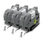 Fita adesiva Pristar laminada branca 24 mm para Brother