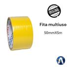 Fita Adesiva Reforçada Multiuso 50mmX5m Amarela