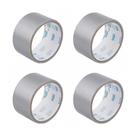 Fita adesiva silvertape 48 mm x 5 m cinza - 4 unidades - Tek Bond Fita adesiva silvertape 48 mm x 5 m cinza - 4 unidades - Tek Bond