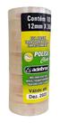 Fita Adesiva Transparente 12mm X 30m Adelbras - Pacote C/ 10