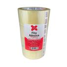 Fita Adesiva Transparente 45mm x 100m c/ 4 Rolos de Alta Aderência Resistente - Make+