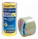 Fita Adesiva Transparente 48x40 Durex Largo - Kit 4 Rolos