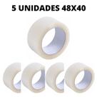 Fita Adesiva Transparente Grossa/larga C/5 Rolos 48mmx40m