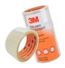 Fita adesiva transparente Para embalagem 48 x 45mt 3m Por Unidade