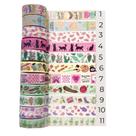 Fita Adesiva Washi Tape - Nature - 15mmx5m BRW -1-un Fita Adesiva Washi Tape - Nature - 15mmx5m BRW -1-un