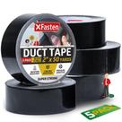 Fita adesiva XFasten Super Strong Black, pacote com 5 polegadas x 46 m