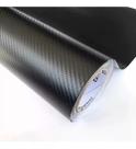Fita Adesivo Fibra Carbono Preto Envelopamento Automotivo 1,22m x 20CM