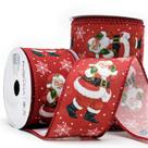 Fita Aramada Papai Noel Vermelho 63 mm Cor 001 TCS112-063 - 10 Metros