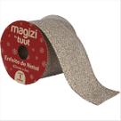 Fita Aramada Telada Prata Enfeite Natal Árvore 63Mm X 5M