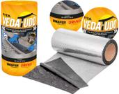 Fita Asfáltica Adesiva Vedatudo Aluminizada Imperblock Rolo 30cm x 10m Alumínio