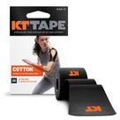 Fita atlética KT Tape Original Cotton 20 tiras pretas Fita atlética KT Tape Original Cotton 20 tiras pretas