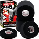 Fita atlética Summum Fit Black Extremamente Forte, 8 rolos e 2 dedos