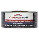 Fita Autocolante Manta Asfáltica 5cm x 10mts Cobertura Calhas Tapa Furos Vedação Telhado Telhas Rufos Contra Goteiras Umidade Residencial Industrial