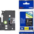Fita Brother TZE-325 9mm Branco/Preto Original Fita Brother TZE-325 9mm Branco/Preto Original