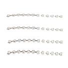 Fita c/strass 16 mm cor 101 prata peça