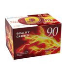 Fita cassete de áudio em branco 90 minutos de tempo de gravação x5 Fita cassete de áudio em branco 90 minutos de tempo de gravação x5