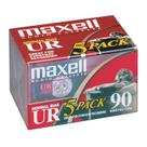 Fita Cassete Maxell UR 90 - Normal Bias - Pacote com 5 Unidades