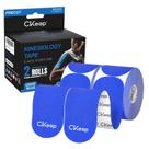 Fita cinesiológica CKeep Waterproof, 5 cm x 5 m, algodão, sem látex