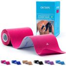 Fita cinesiológica OK TAPE extra larga 10 cm x 25 cm rosa