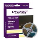 Fita COB 220V 4000K 1800lm Luz Neutra 18W/m Save Energy