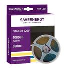 Fita COB 220V 6500K 1000lm Luz Fria 10W/m Save Energy