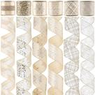 Fita com fio MAYREEL Champagne Gold, 6 rolos, 9 m no total