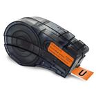 Fita Compatível Brady Vinil M21-750-595-OR Laranja Letra Preta 19mm
