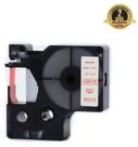 Fita Compatível Dymo D1 43615 Branca Letra Vermelha 6mm
