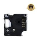 Fita Compatível Dymo D1 45811 Preta Letra Branca 19mm