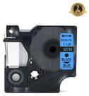Fita Compatível Dymo D1 53716 Azul Letra Preta 24mm