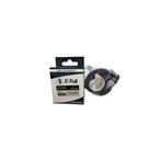 Fita Compatível Dymo Letratag Plástica 91208 Prata 12mm