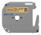 Fita Compativel Para Brother Rotuladora M-k831t 12mm Dourado Dourado