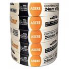 Fita Crepe Adere Para Pintura Imobiliaria 427 Profissional 24Mm X 50M ./ Kit Com 5 Peças