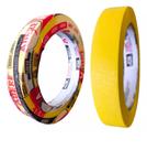 Fita Crepe Automotiva Amarela 18mm X 40m 6 Unidades