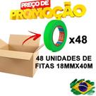 Fita Crepe Automotiva Tesa 18 x 40m Verde - Caixa C/ 48 Unidades