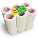 Fita crepe SWRT 48 rolos 2,5 cm x 50,3 m, escrevível, 1 polegada