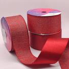 Fita de Cetim com Lurex Cinderela - Vermelho